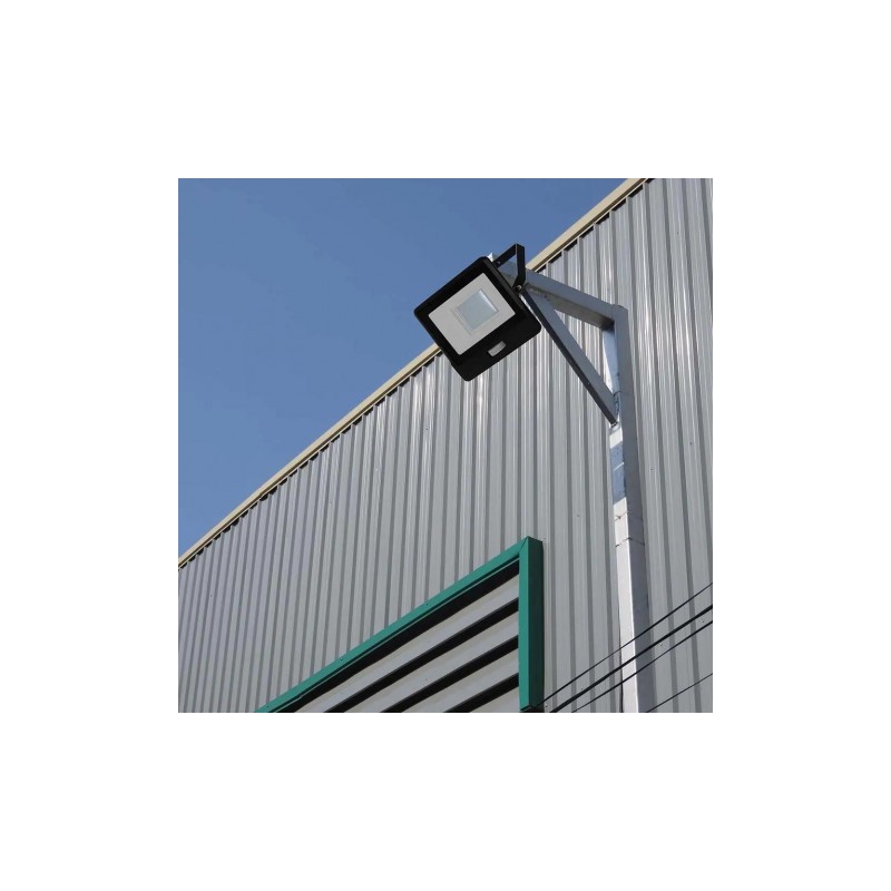 Projektor LED V-TAC 20W SAMSUNG CHIP Czujnik Ruchu Czarny Z MUFĄ VT-128S 3000K 1510lm 5 Lat Gwarancji
