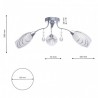 Lampa sufitowa ROSA 3x40W E14