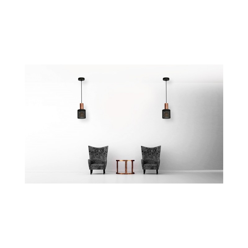Lampa Wisząca ARES BLACK 1xE27