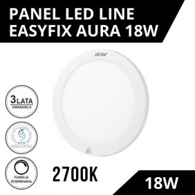 Panel LED line Easy Fix AURA okrągły 18W 1570lm 2700K biała ciepła ściemnialny