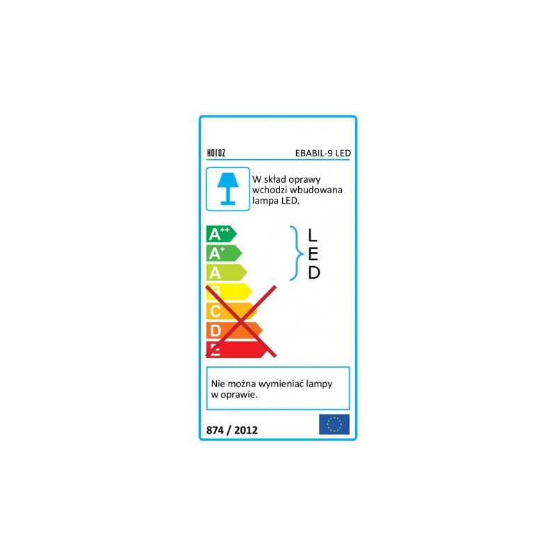 Lampa LED do łazienki 9W EBABIL-9 LED 4000K