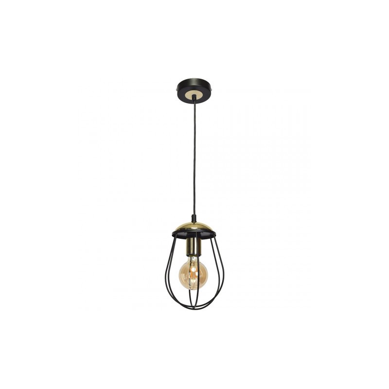 Lampa wisząca OLIMP BLACK / GOLD 1xE27 60W