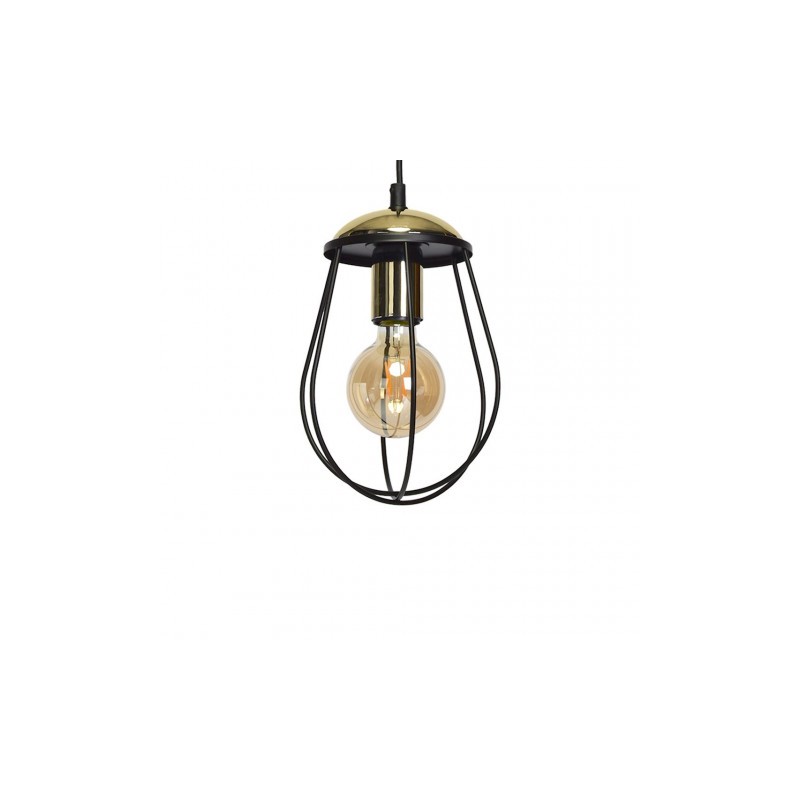 Lampa wisząca OLIMP BLACK / GOLD 1xE27 60W