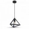 Oprawa Wisząca SKU 3832 V-Tac Piramida Czarna Vt-7141