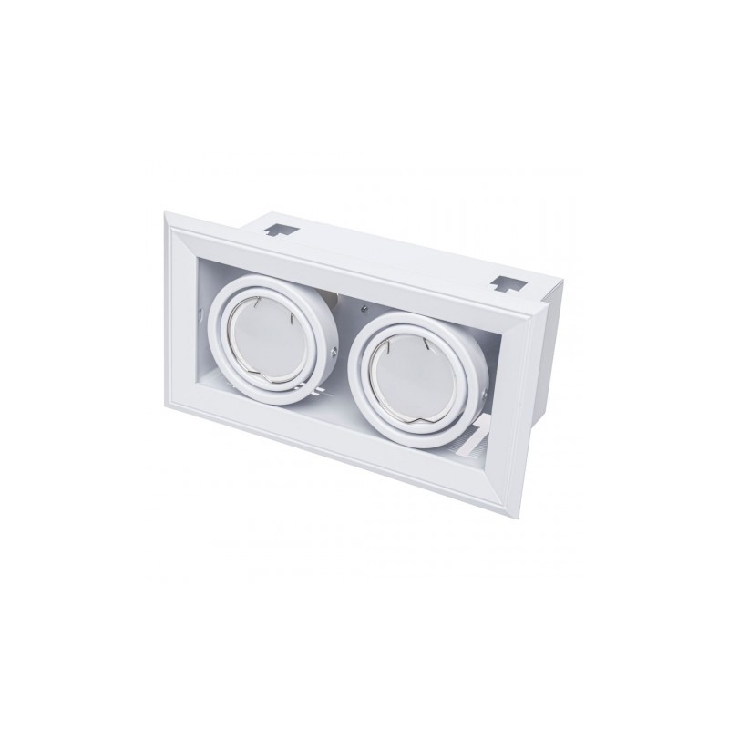 LAMPA PODTYNKOWA BLOCCO BIAŁY 2x7W GU10 LED