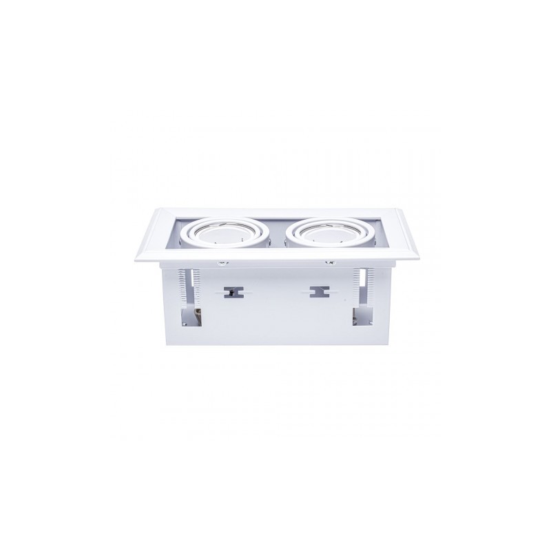 LAMPA PODTYNKOWA BLOCCO BIAŁY 2x7W GU10 LED