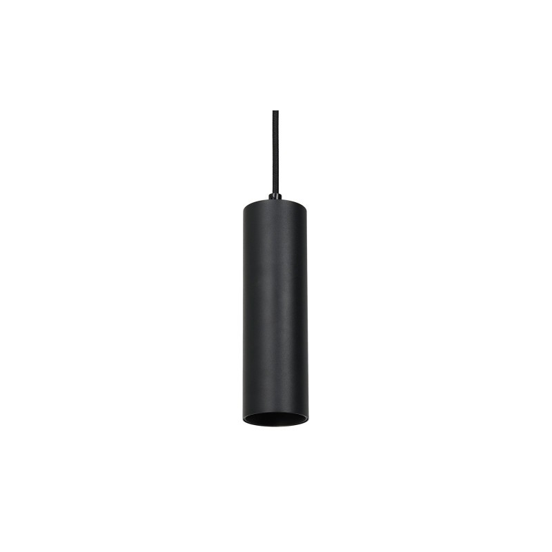 Pipe Track Pendant Light Black 1xGU10 - 3 Circuit