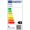 Kinkiet V-TAC 4,5W LED Czarny z włącznikiem VT-805 3000K 420lm 3 Lata Gwarancji