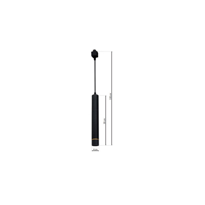 TRACK PENDANT BlACK/GOLD 3W LED