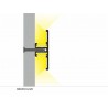 Profil LED dekoracyjny BACK10 czarny TOPMET - 2m