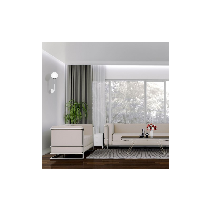 Lampa kinkietowa biała GENEVA 1xE14