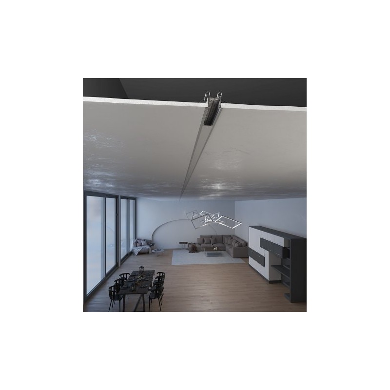 Profil wpuszczany LED P22-1 srebrny - 1m