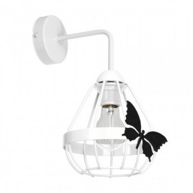 Lampa dziecięca kinkiet biały KAGO 1xE27