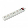 Przedłużacz 6 gniazd z włącznikiem V-TAC (3G 1.5MM2 X 5M) Biały VT-1116