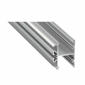 Profil aluminiowy do taśm LED - DOPIO - srebrny anodowany - 1 metr