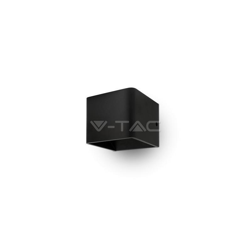 Oprawa Ścienna Kinkiet 5W V-TAC Góra/Dół Bridgelux Chip Czarny Kwadrat VT-758 3000K 560lm