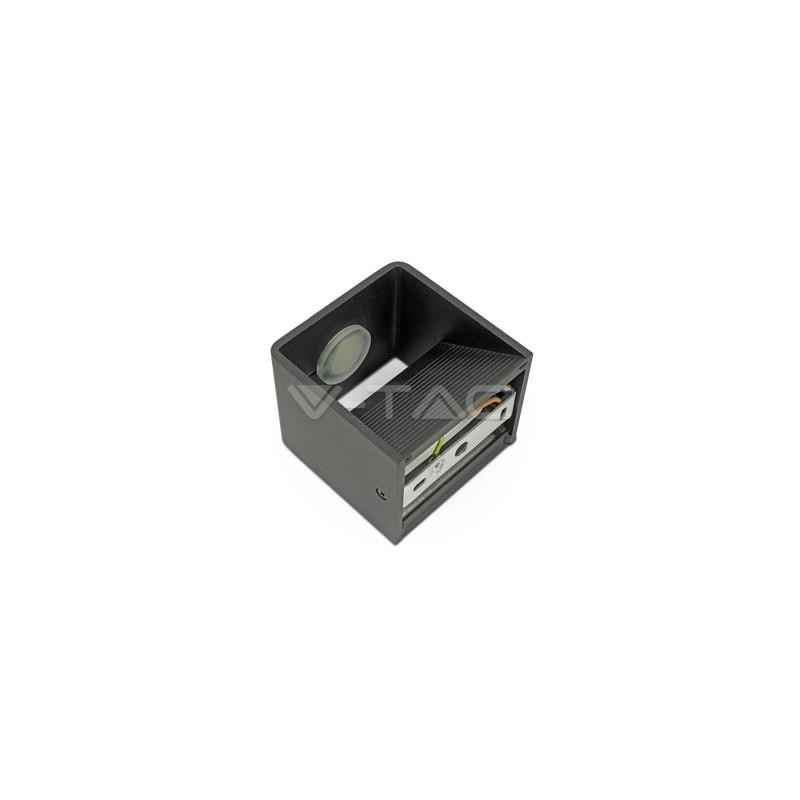 Oprawa Ścienna Kinkiet 5W V-TAC Góra/Dół Bridgelux Chip Czarny Kwadrat VT-758 3000K 560lm