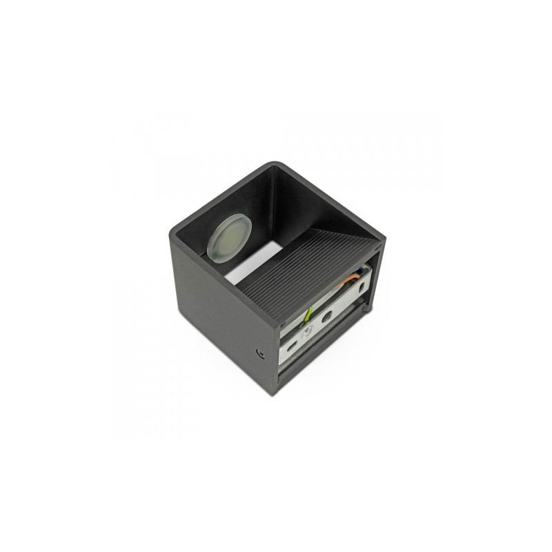Oprawa Ścienna Kinkiet 5W V-TAC Góra/Dół Bridgelux Chip Czarny Kwadrat VT-758 3000K 560lm