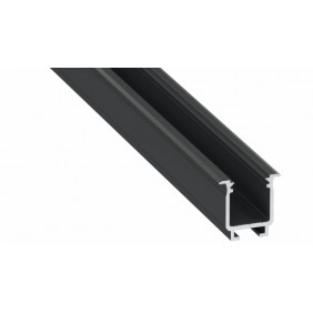 Profil LED wpuszczany Lumines typ W czarny - 2 m