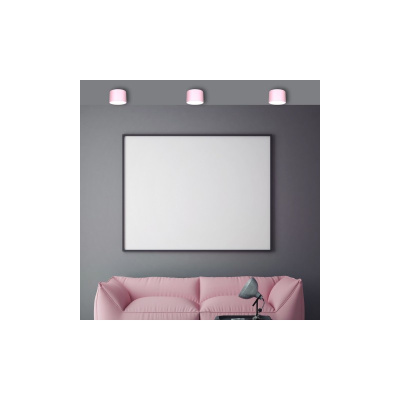 Lampa sufitowa DIXIE Pink/White  1xGX53