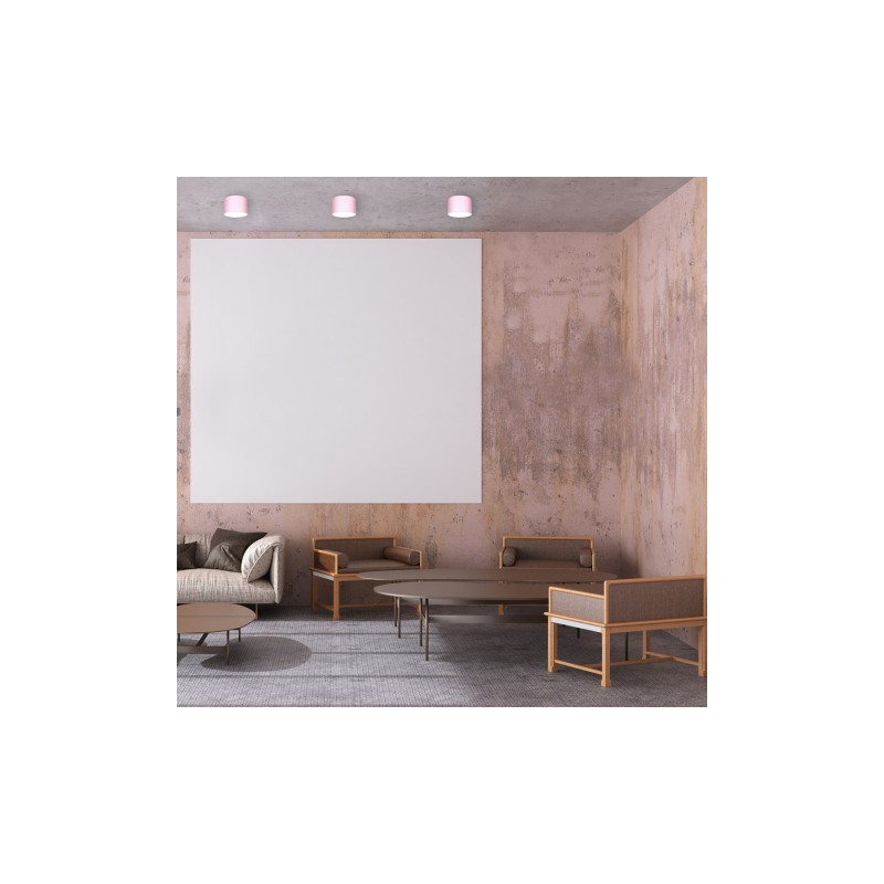 Lampa sufitowa DIXIE Pink/White  1xGX53