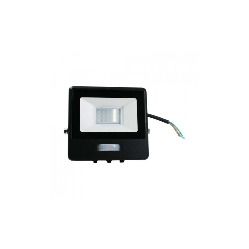 Projektor LED V-TAC 10W Czujnik Ruchu Czarny VT-118S-1 6400K 735lm 5 Lat Gwarancji