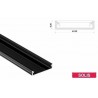 Profil LED aluminiowy - LUMINES Typ Solis Czarny anodowany 2m