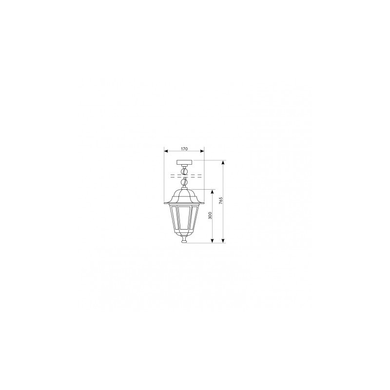 Lampa ogrodowa LO4105 CZARNA