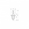 Lampa ogrodowa LO4105 CZARNA