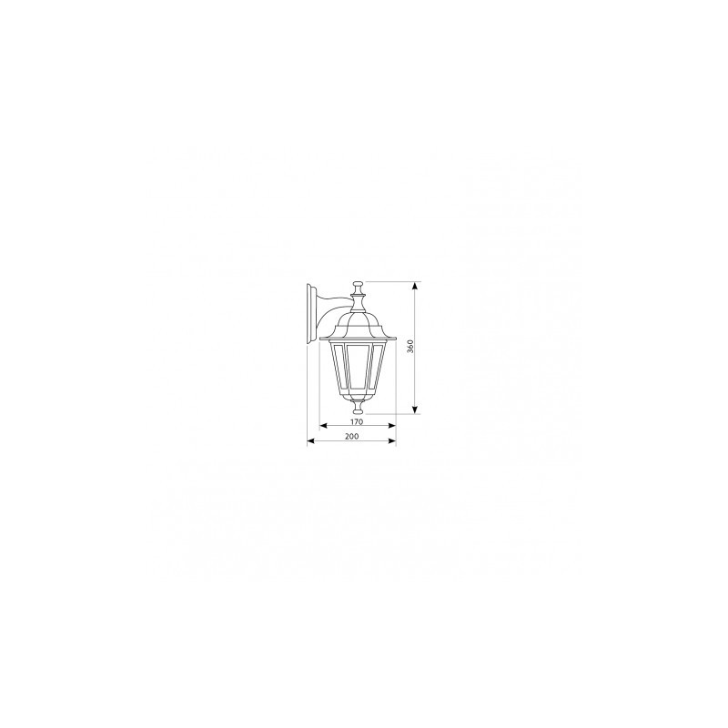 Lampa ogrodowa LO4102 ZŁOTA