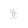 Lampa ogrodowa LO4102 CZARNA