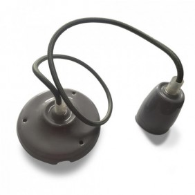 Oprawka Porcelanowa z Przewodem Szara V-TAC VT-7998