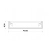 Profil LED aluminiowy - LUMINES Typ Solis Srebrny anodowany 2m