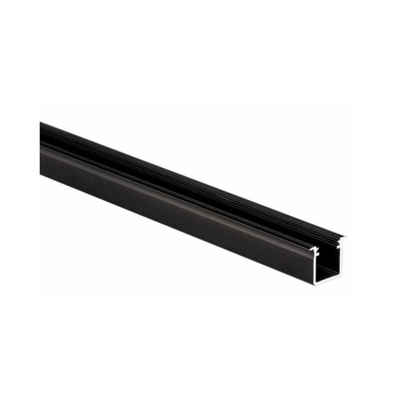 Profil aluminiowy do taśm LED wpuszczany LUMINES typ G - czarny - 2 metry