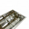 Oprawa rastrowa 120x30cm podtynkowa - do 2 x świetlówek / tub LED T8 - 230V AC