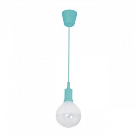 LAMPA WISZĄCA BUBBLE TURQUOISE 5W E14 LED