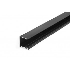 Profil aluminiowy nawierzchniowy VARIO30-03 czarny TOPMET - 1m