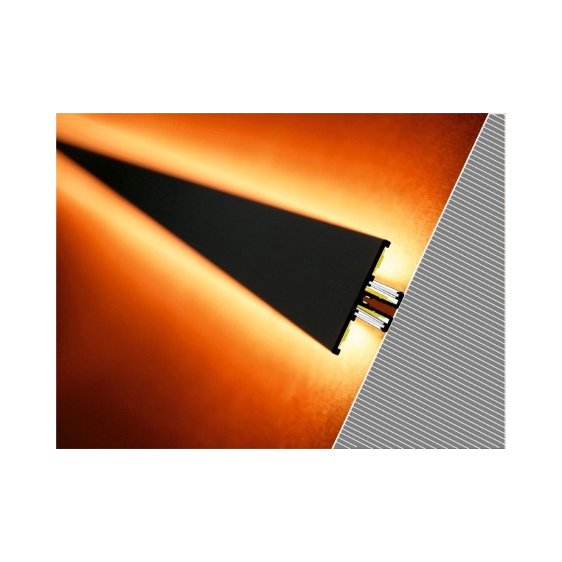 Profil LED dekoracyjny BACK10 czarny TOPMET - 1m