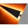 Profil LED dekoracyjny BACK10 czarny TOPMET - 1m