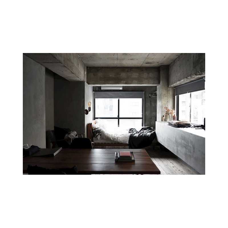 Kinkiet czarny loft RUSTY 1xE27