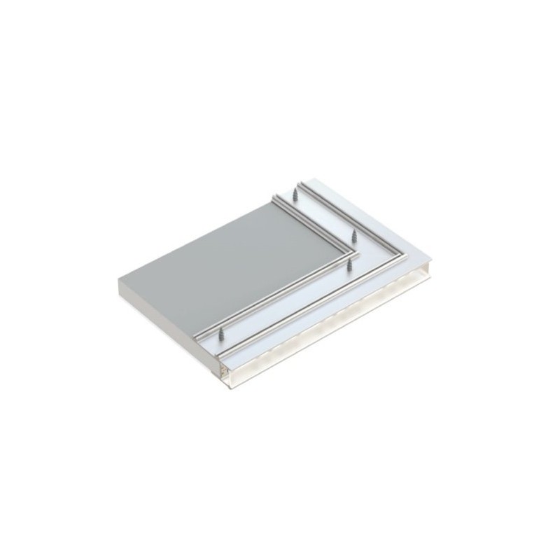 Profil aluminiowy do taśm LED - IPA12 - srebrny anodowany - 1 metr