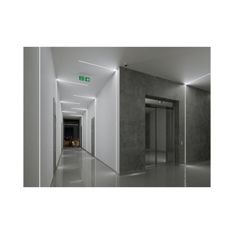 Profil LED wpuszczany Mono srebrny - 1 metr