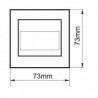Oprawa schodowa LED satyna 1,5W 12V DC ProVero - biała zimna