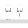 Profil aluminiowy do taśm LED - SILEDA - srebrny anodowany - 1 metr