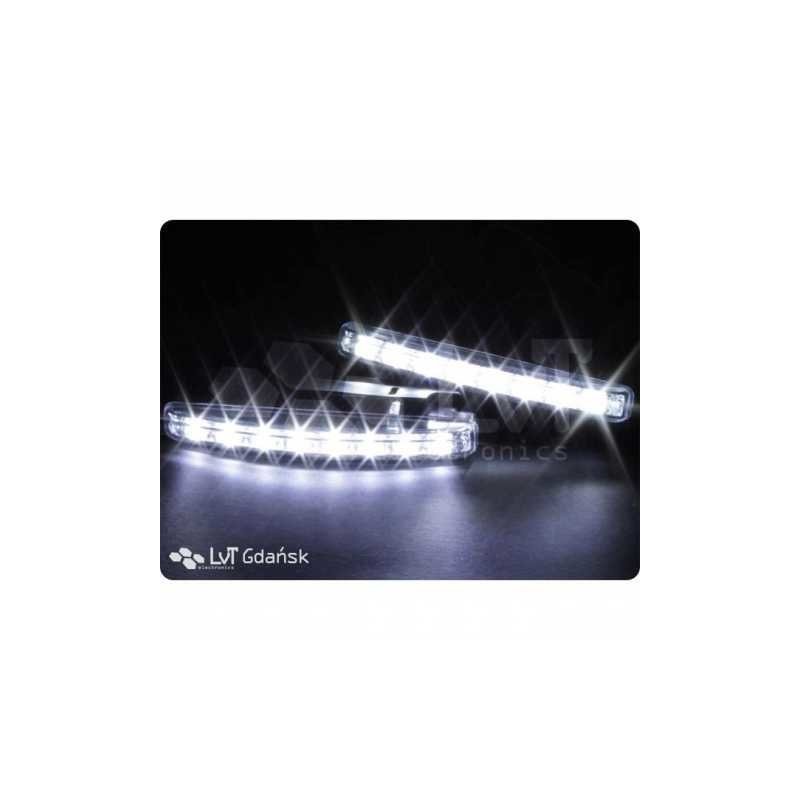 Światła do jazdy dziennej 2x8 SMD 0.6W automat