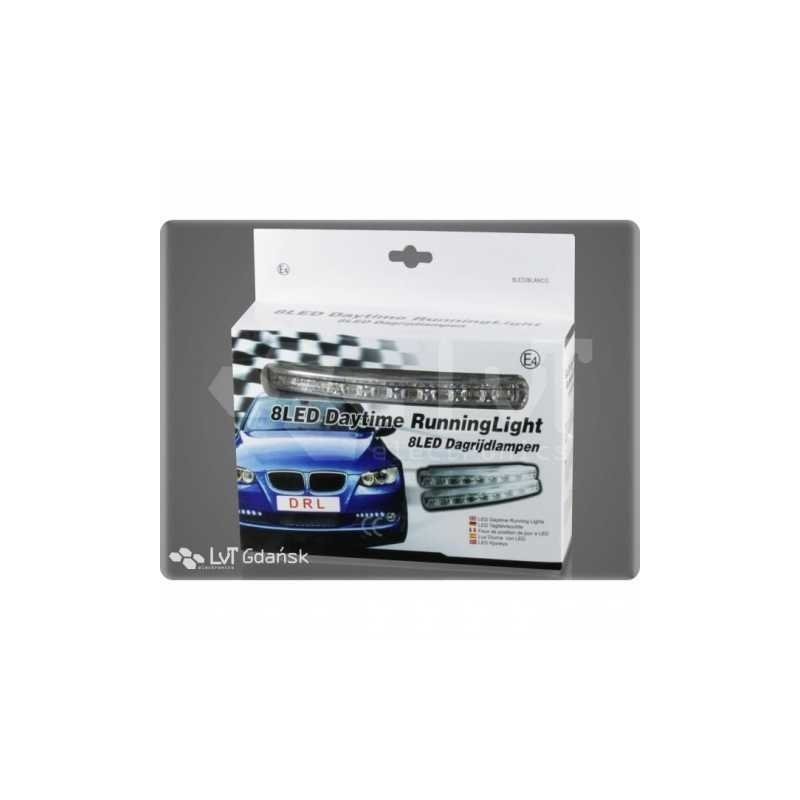 Światła do jazdy dziennej 2x8 SMD 0.6W automat