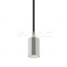Oprawa Wisząca V-TAC Chrom Metal Cup VT-7338