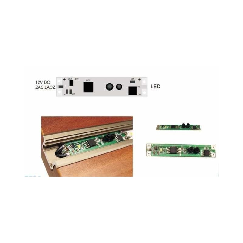 Włącznik bezdotykowy ze ściemniaczem PWM 12V 3A - do profili LED