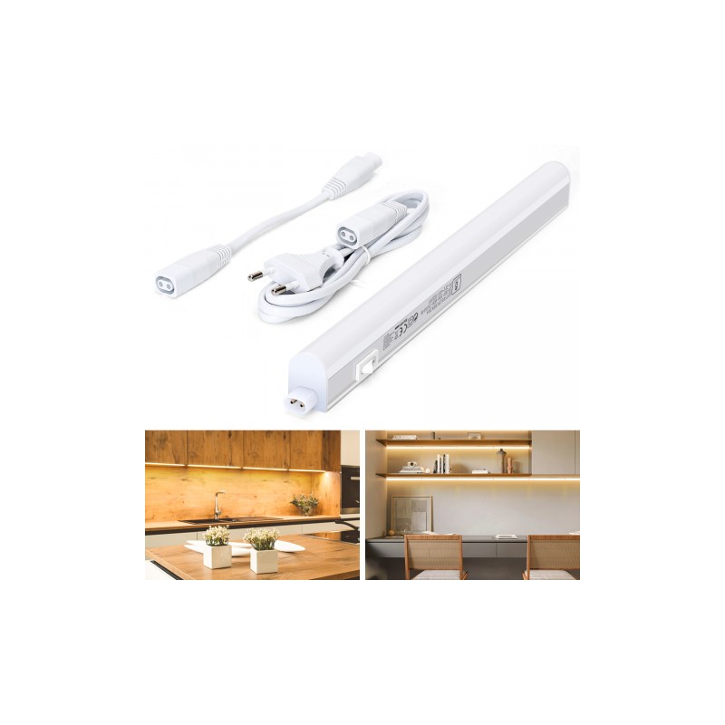 Lampa oprawa meblowa LED T5 4W 0.3M 3000K