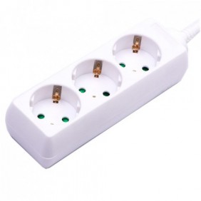Przedłużacz 3 gniazda V-TAC (3G 1.5MM2 X 1.5M) Biały VT-1103